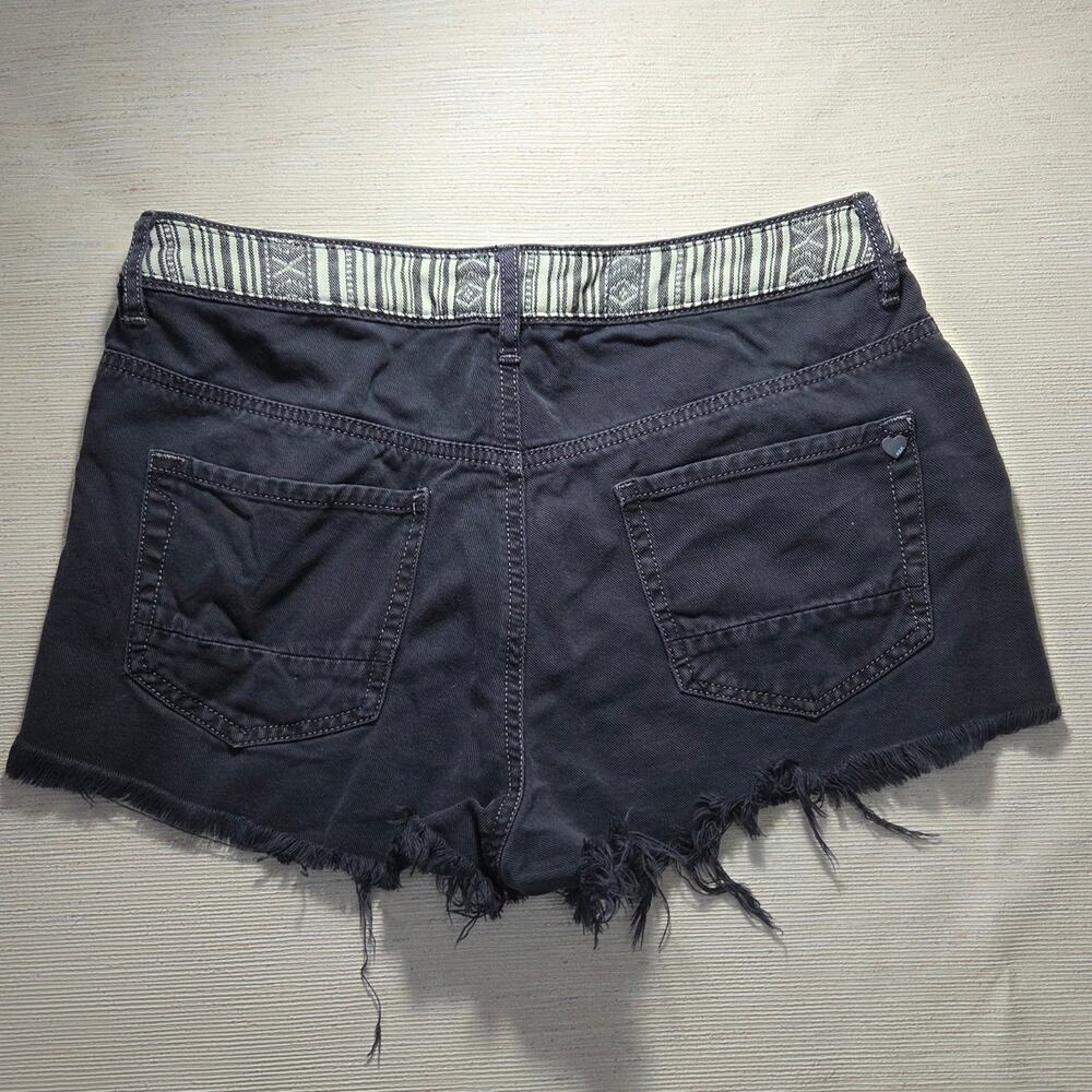 Kendall & Kylie high rise grey/black jean Shorts woman's size 11